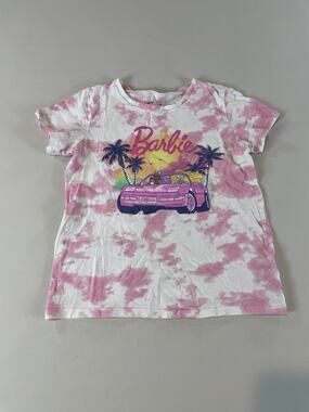 Barbie Tropical Sunset Tie-Dye Graphic Tee Girls 7